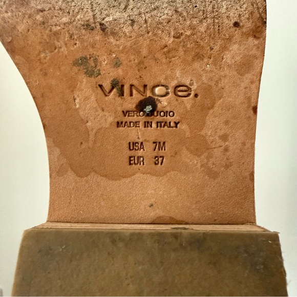 Vince Taupe Grey Suede Henderson Lace Up Combat Boots (Cabria Style) - Size 7 - Picture 10 of 10